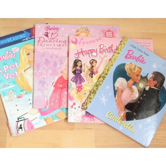 Set of 4 Barbie Children's Books - Picture 1 of 2